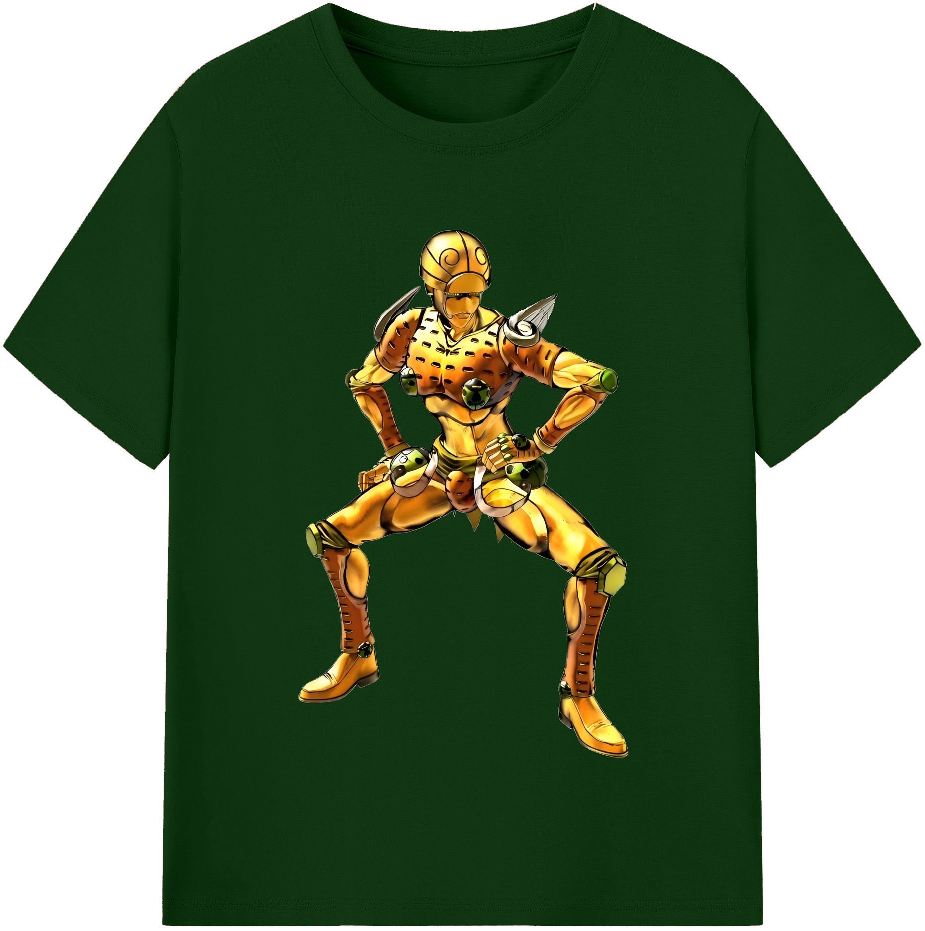 （画像用） ジョジョの奇妙な冒険 ジョルノ?ジョバァーナ JoJo's Bizarre Adventure Giorno Giovanna 綿100％半袖Tシャツ（フロントプリント）